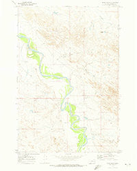 Tepee Butte Montana Historical topographic map, 1:24000 scale, 7.5 X 7.5 Minute, Year 1969