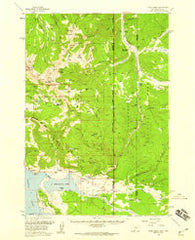 Tepee Creek Montana Historical topographic map, 1:62500 scale, 15 X 15 Minute, Year 1958