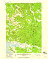 Tepee Creek Montana Historical topographic map, 1:62500 scale, 15 X 15 Minute, Year 1958