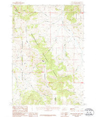 Tepee Mountain Montana Historical topographic map, 1:24000 scale, 7.5 X 7.5 Minute, Year 1987