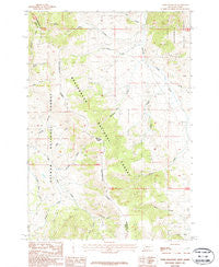 Tepee Mountain Montana Historical topographic map, 1:24000 scale, 7.5 X 7.5 Minute, Year 1987