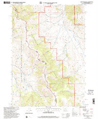 Tepee Mountain Montana Historical topographic map, 1:24000 scale, 7.5 X 7.5 Minute, Year 1997