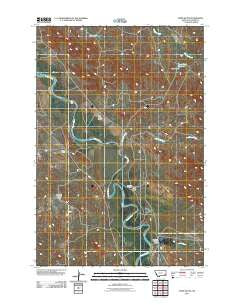 Tepee Butte Montana Historical topographic map, 1:24000 scale, 7.5 X 7.5 Minute, Year 2011