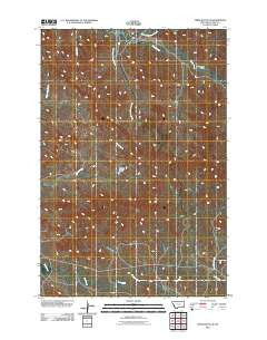 Tepee Butte NE Montana Historical topographic map, 1:24000 scale, 7.5 X 7.5 Minute, Year 2011