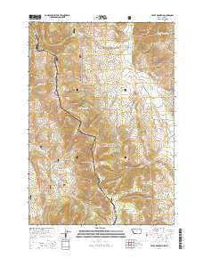 Tepee Mountain Montana Current topographic map, 1:24000 scale, 7.5 X 7.5 Minute, Year 2014