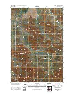 Terrell Creek Montana Historical topographic map, 1:24000 scale, 7.5 X 7.5 Minute, Year 2011