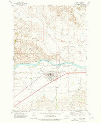 Terry Montana Historical topographic map, 1:24000 scale, 7.5 X 7.5 Minute, Year 1972