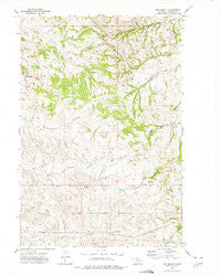 The Dugout Montana Historical topographic map, 1:24000 scale, 7.5 X 7.5 Minute, Year 1972