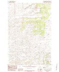 The Horse Ranch Montana Historical topographic map, 1:24000 scale, 7.5 X 7.5 Minute, Year 1985