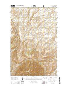 The Arch Montana Current topographic map, 1:24000 scale, 7.5 X 7.5 Minute, Year 2014