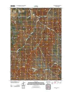 The Big Slide Montana Historical topographic map, 1:24000 scale, 7.5 X 7.5 Minute, Year 2011