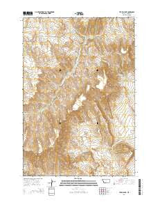 The Big Slide Montana Current topographic map, 1:24000 scale, 7.5 X 7.5 Minute, Year 2014