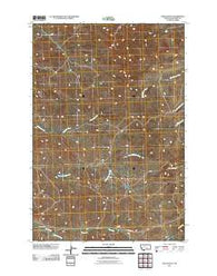 The Dugout Montana Historical topographic map, 1:24000 scale, 7.5 X 7.5 Minute, Year 2011
