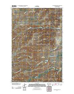 The Horse Ranch Montana Historical topographic map, 1:24000 scale, 7.5 X 7.5 Minute, Year 2011
