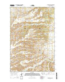 The Horse Ranch Montana Current topographic map, 1:24000 scale, 7.5 X 7.5 Minute, Year 2014