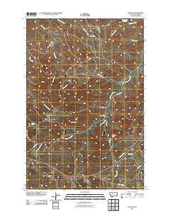The Knob Montana Historical topographic map, 1:24000 scale, 7.5 X 7.5 Minute, Year 2011