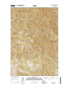 The Sawteeth Montana Current topographic map, 1:24000 scale, 7.5 X 7.5 Minute, Year 2014