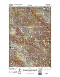 Thebes Montana Historical topographic map, 1:24000 scale, 7.5 X 7.5 Minute, Year 2011
