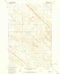 Thebes Montana Historical topographic map, 1:24000 scale, 7.5 X 7.5 Minute, Year 1960