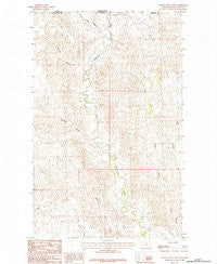 Thoeny Hills East Montana Historical topographic map, 1:24000 scale, 7.5 X 7.5 Minute, Year 1984