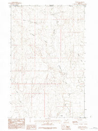 Thoeny Montana Historical topographic map, 1:24000 scale, 7.5 X 7.5 Minute, Year 1984