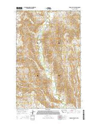 Thoeny Hills East Montana Current topographic map, 1:24000 scale, 7.5 X 7.5 Minute, Year 2014