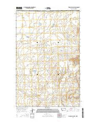 Thoeny Hills West Montana Current topographic map, 1:24000 scale, 7.5 X 7.5 Minute, Year 2014