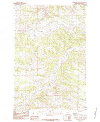Thompson Coulee Montana Historical topographic map, 1:24000 scale, 7.5 X 7.5 Minute, Year 1985