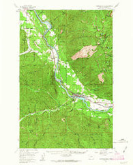 Thompson Falls Montana Historical topographic map, 1:62500 scale, 15 X 15 Minute, Year 1957