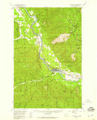 Thompson Falls Montana Historical topographic map, 1:62500 scale, 15 X 15 Minute, Year 1957