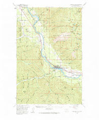 Thompson Falls Montana Historical topographic map, 1:62500 scale, 15 X 15 Minute, Year 1957