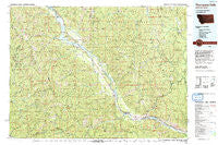 Thompson Falls Montana Historical topographic map, 1:100000 scale, 30 X 60 Minute, Year 1992