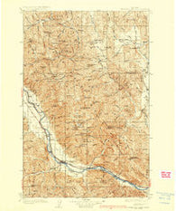 Thompson Falls Montana Historical topographic map, 1:125000 scale, 30 X 30 Minute, Year 1937