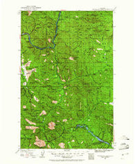 Thompson Lakes Montana Historical topographic map, 1:125000 scale, 30 X 30 Minute, Year 1935