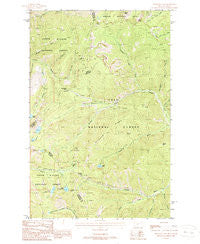 Thompson Pass Montana Historical topographic map, 1:24000 scale, 7.5 X 7.5 Minute, Year 1988