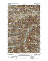 Thompson Coulee Montana Historical topographic map, 1:24000 scale, 7.5 X 7.5 Minute, Year 2011