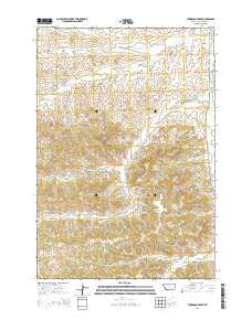 Thompson Creek Montana Current topographic map, 1:24000 scale, 7.5 X 7.5 Minute, Year 2014