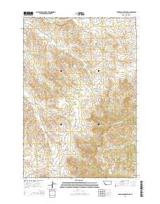 Thompson Creek NW Montana Current topographic map, 1:24000 scale, 7.5 X 7.5 Minute, Year 2014