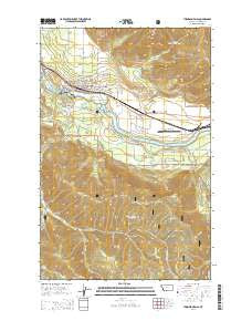 Thompson Falls Montana Current topographic map, 1:24000 scale, 7.5 X 7.5 Minute, Year 2014