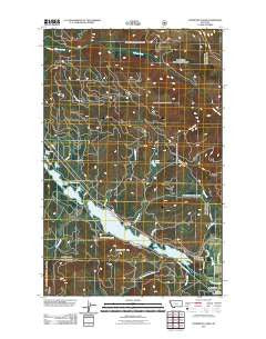 Thompson Lakes Montana Historical topographic map, 1:24000 scale, 7.5 X 7.5 Minute, Year 2011