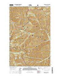 Thompson Pass Montana Current topographic map, 1:24000 scale, 7.5 X 7.5 Minute, Year 2014