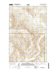 Thornwood Ranch Montana Current topographic map, 1:24000 scale, 7.5 X 7.5 Minute, Year 2014