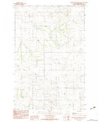 Three Buttes Creek East Montana Historical topographic map, 1:24000 scale, 7.5 X 7.5 Minute, Year 1983