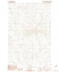Three Buttes Creek West Montana Historical topographic map, 1:24000 scale, 7.5 X 7.5 Minute, Year 1983