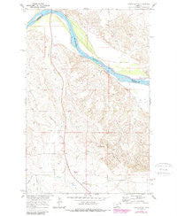 Three Buttes Montana Historical topographic map, 1:24000 scale, 7.5 X 7.5 Minute, Year 1969
