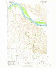 Three Buttes Montana Historical topographic map, 1:24000 scale, 7.5 X 7.5 Minute, Year 1969