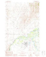 Three Forks Montana Historical topographic map, 1:24000 scale, 7.5 X 7.5 Minute, Year 1987