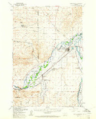 Three Forks Montana Historical topographic map, 1:62500 scale, 15 X 15 Minute, Year 1950