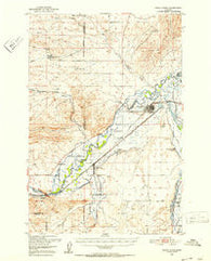 Three Forks Montana Historical topographic map, 1:62500 scale, 15 X 15 Minute, Year 1950
