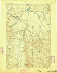Three Forks Montana Historical topographic map, 1:250000 scale, 1 X 1 Degree, Year 1894